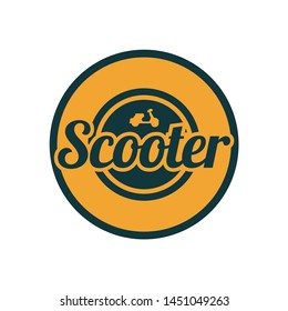 vector scooter vintage retro motorcycle, t-shirt print