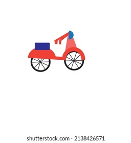 Vektorgrafik- oder Scooter-Illustration