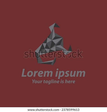 vector Scorpion Geometric Polygonal Logo Design