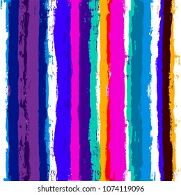 vector scottish plaid summer pattern. Paint Lines Seamless background. ink brush strokes. square stripes for swimming close,  T-shirt Modern paintbrush line. spring stripes girly backdrop