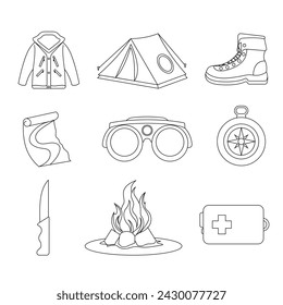 Vector Scout Element Line Art Collection