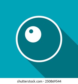Vector scrambled eggs icon. Food icon. Eps10