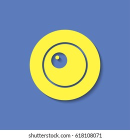 Vector scrambled eggs icon. Food icon. Eps10