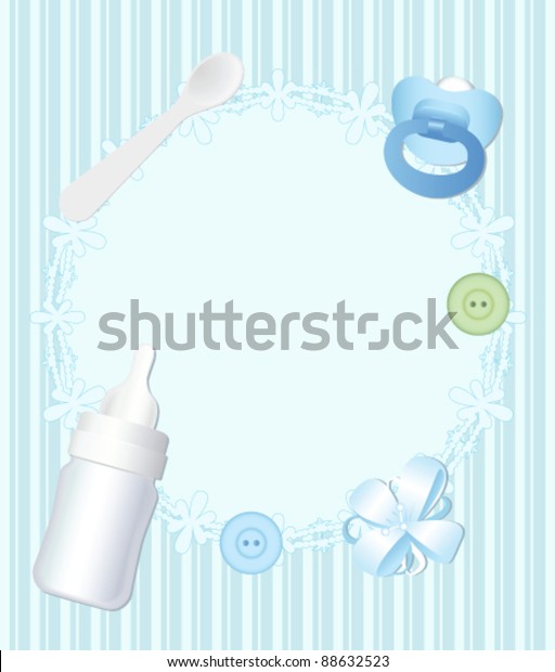 Vector Scrap Baby Background Frame เวกเตอร์สต็อก (ปลอดค่าลิขสิทธิ์