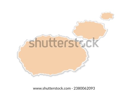 Vector scraps in the form of ovals, dialogue, replicas. Torn pieces of paper on a white background.