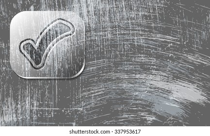 Vector scratched background and transparent check box