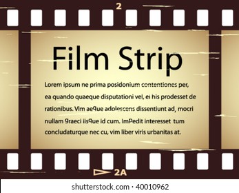 vector scratched film strip