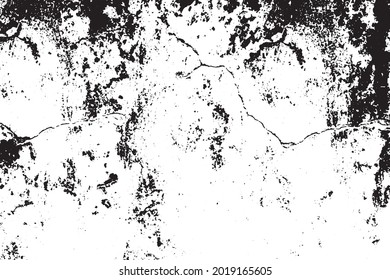 Textura urbana de grunge raspada por vectores, fondo de efecto de tensión superpuesta por polvo.