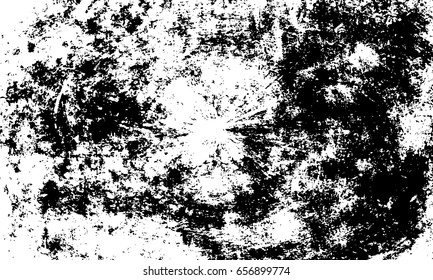 Vector scratched texture. Grunge paper background. Black and white texture