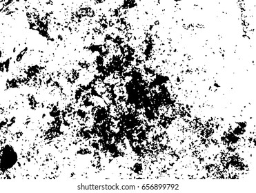 Vector scratched texture. Grunge paper background. Black and white texture