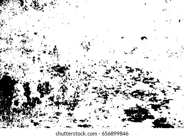 Vector scratched texture. Grunge paper background. Black and white texture
