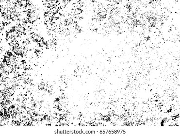 Vector scratched texture. Grunge paper background. Black and white texture