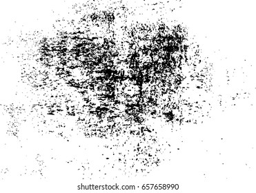 Vector scratched texture. Grunge paper background. Black and white texture