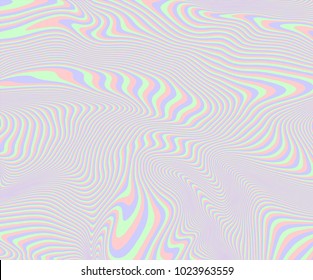 Vector screen glitch texture. Holographic background, with pastel colors.