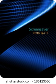 Vector Screensaver background. Eps10.