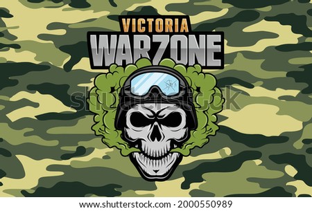 Vector screensaver for warzone victory Zdjęcia stock © 