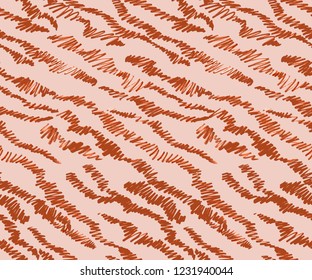 Vector scribble background. Abstract seamless pattern with diagonal zig zag lines. Hatching drawn by felt tip pen. Good for fashion design, fabric, textile, wrapping and surface.