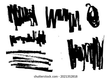 Vector Scribble Line Abstract Shape Hand Draw Sketch for your design element
