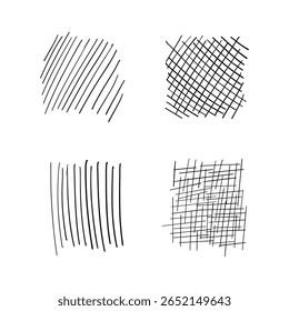 coleção de traçado de caneta de rabisco vetorial