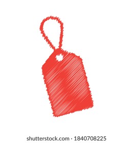 Vector Scribbled Sale Tag Label