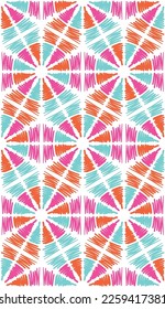 Vector scribbles colored pencils geometric hand drawn marks doodle seamless pattern
