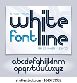 Vector script, modern lowercase alphabet letters set, best for use in corporate logotype design.