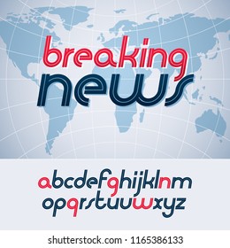 Vector script from a to z, can be used in poster design as newspaper advertising.