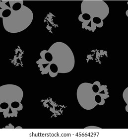 vector scull - seamless texture