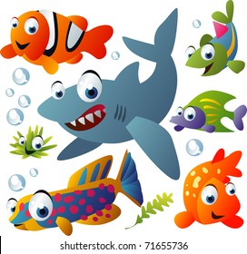 vector sea animals