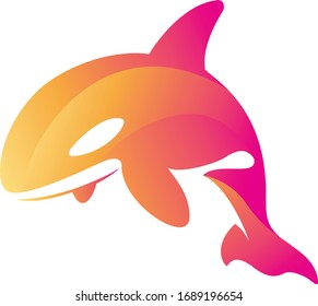 vector sea animals logo vector
