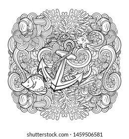 Anchor Adult Coloring Hd Stock Images Shutterstock