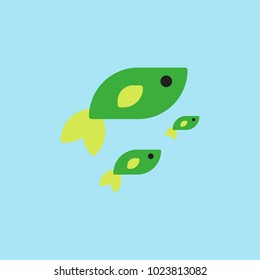Vector sea fish