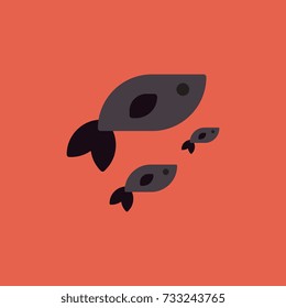 Vector sea fish