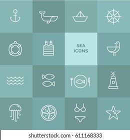 Vector Sea Icon Set 