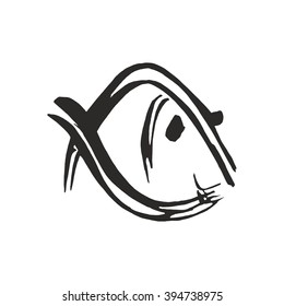 Vector sea inhabitant