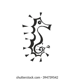 Vector sea inhabitant