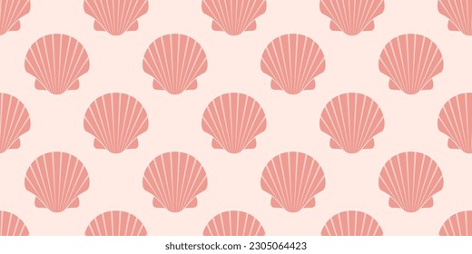 Vector Sea Shell Underwater Clam Seless Repeat Wallpaper