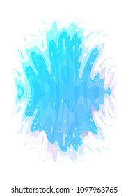 vector sea tidal wave splash. Ocean water surf. Vertical summer beach element. Nautical, maritime, marine, naval, navy illustration isolated on transparent background