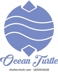 Vector sea turtle symbol icon. Ocean Turtle