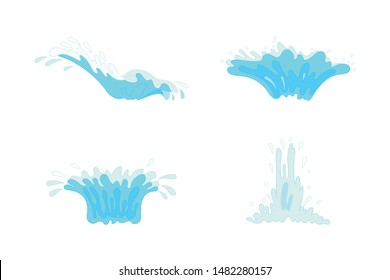 vector sea wave splash element