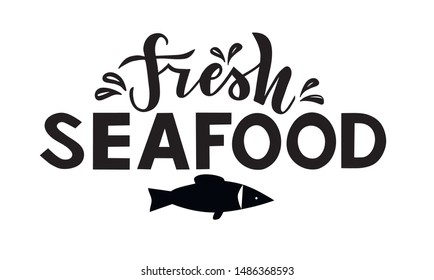 Vector seafood illustration for restaurant, bar, cafe. Seafood for the design of the menu, site, signboard, photographs of food.