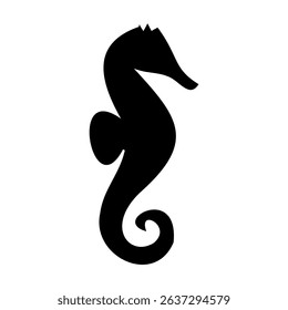 vector Seahorses silhouette, silhouette of Seahorses