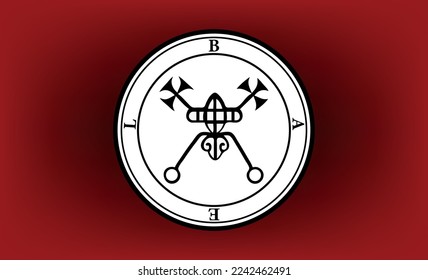 Vector Seal of Bael, Bael medieval grimoire The Lesser Key of Solomon