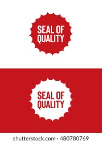 Vector Seal of Quality Burst