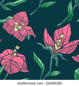 vector seamles floral pattern