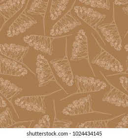 Vector seamles floral pattern for wrapping paper, textile, coloring book ect