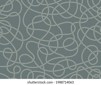 Vector seamles tangled ropes texture