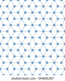 Vector seamless 3d abstract pattern. Optical illusion. 