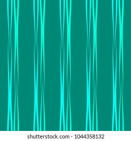 Vector seamless abstract aqua background with vertical flowing stripes
