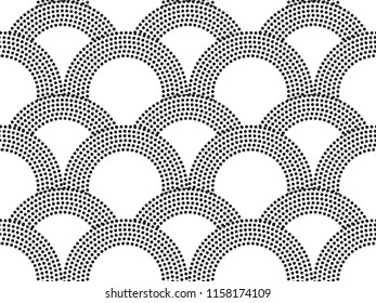 Vector seamless abstract background in black and white